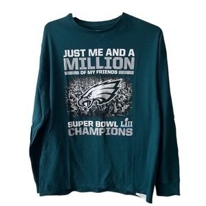 FANATICS Philadelphia Eagles Long Sleeve Shirt Size Large